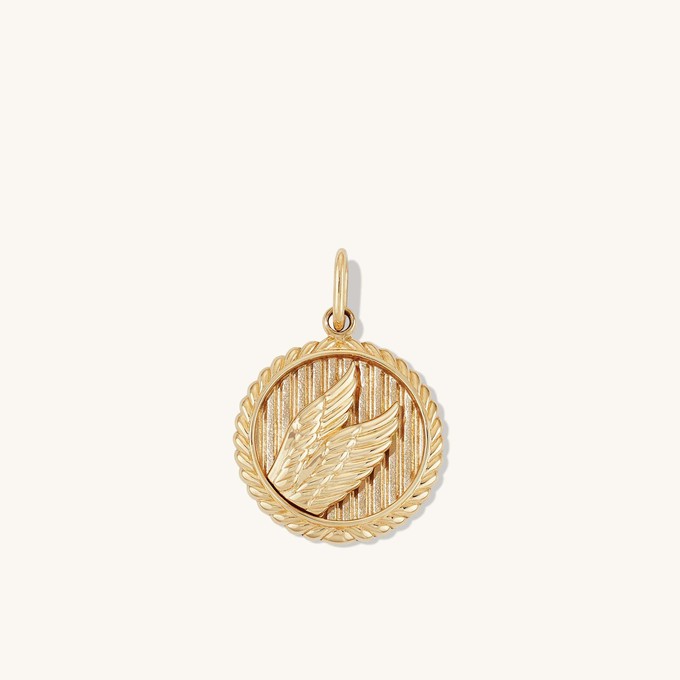 Victory: Winged Coin Charm Pendant from Mejuri