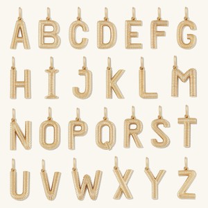 Bold Letter Pendant Necklace from Mejuri