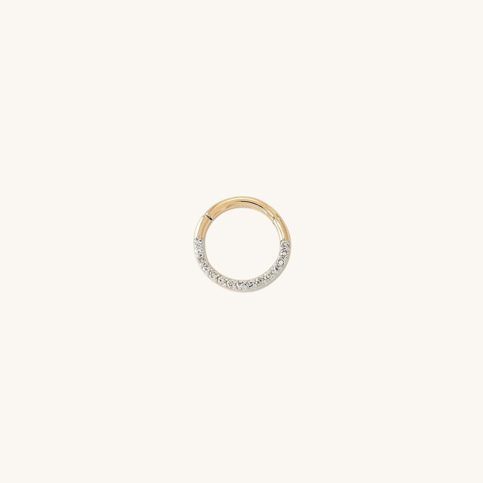 Cartilage PavÃ© Diamond Mini Hoop from Mejuri