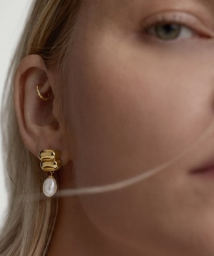 Puffy Charlotte Pearl Drop Earring from Mejuri