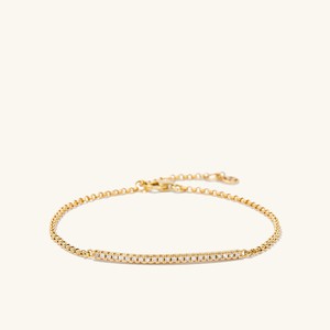 Pave Diamond Bar Bracelet from Mejuri