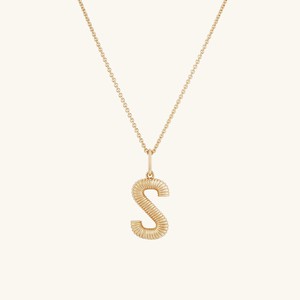 Bold Letter Pendant Necklace from Mejuri