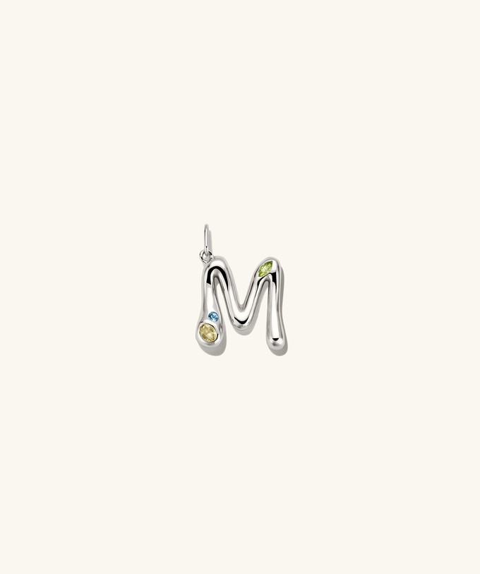 Organic DÃ´me Liquid Letter Pendant from Mejuri