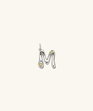 Organic DÃ´me Liquid Letter Pendant from Mejuri