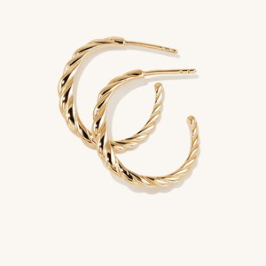 Thin Croissant Dôme Hoops from Mejuri