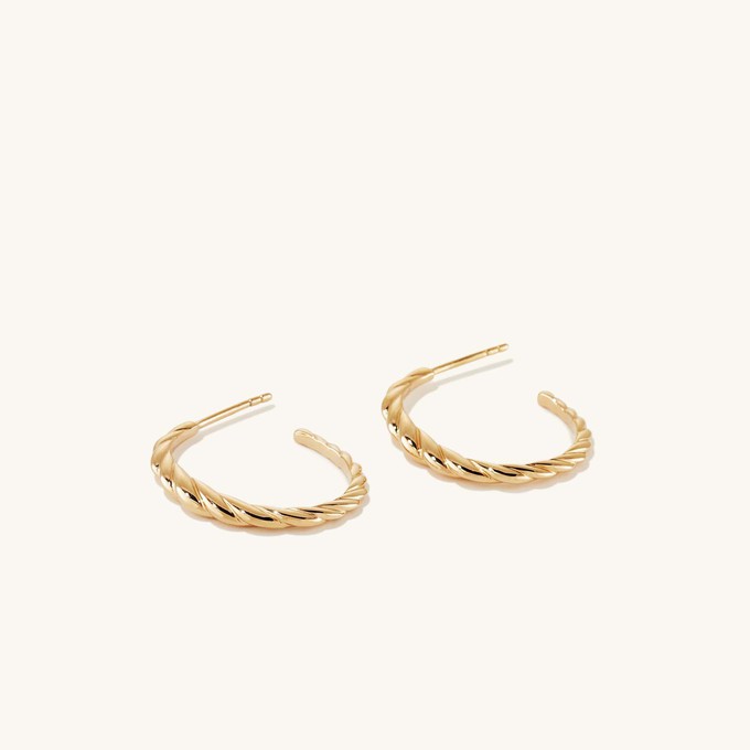 Thin Croissant Dôme Hoops from Mejuri