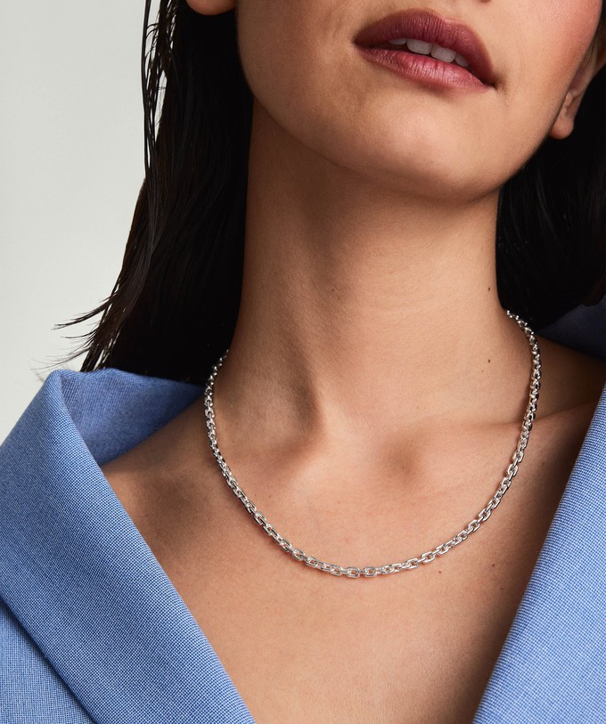 Trace Rectangle Chain Necklace from Mejuri