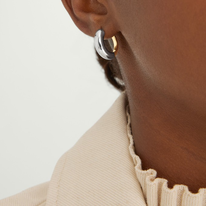 Mixed Medium Tube Hoops from Mejuri