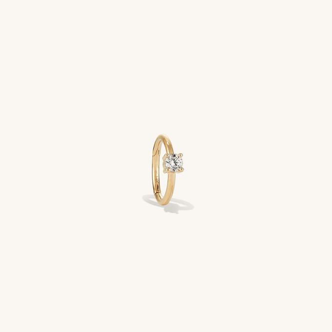 Cartilage Solo Diamond Mini Hoop from Mejuri