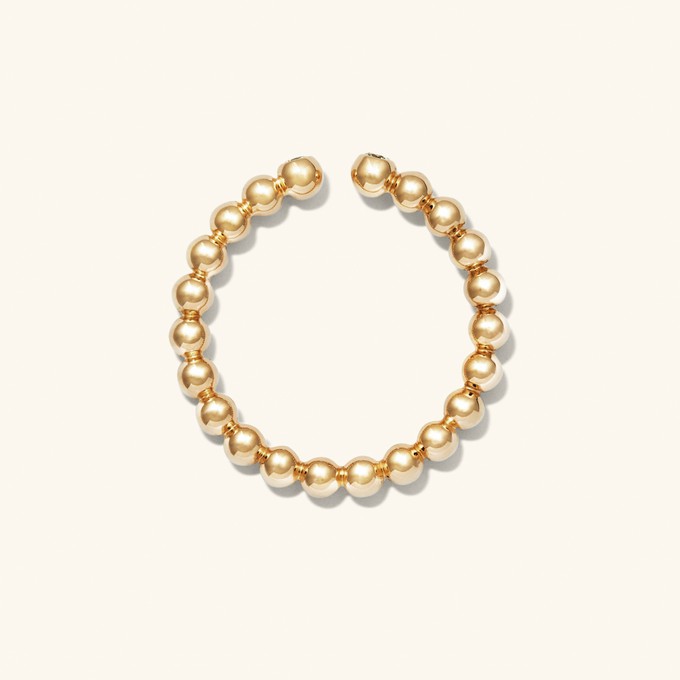 Bold Beaded Diamond Open Ring from Mejuri
