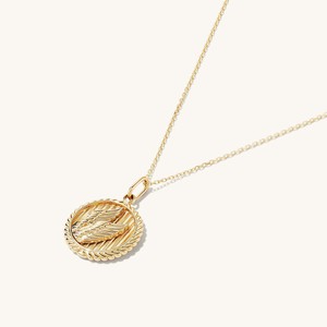 Victory: Winged Coin Charm Pendant from Mejuri