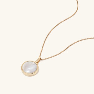 Pearl Round Locket Necklace from Mejuri