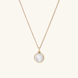 Pearl Round Locket Necklace from Mejuri