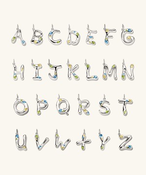 Organic DÃ´me Liquid Letter Pendant from Mejuri
