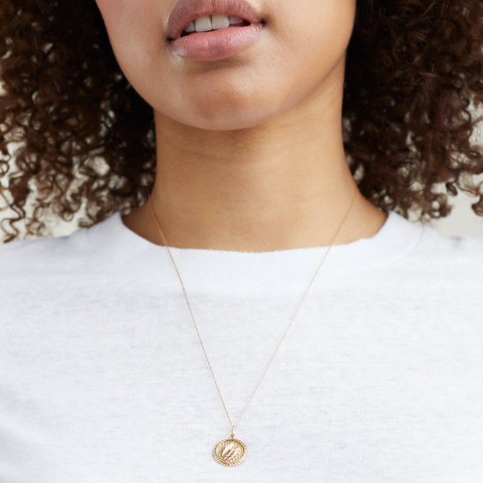 Victory: Winged Coin Charm Pendant from Mejuri