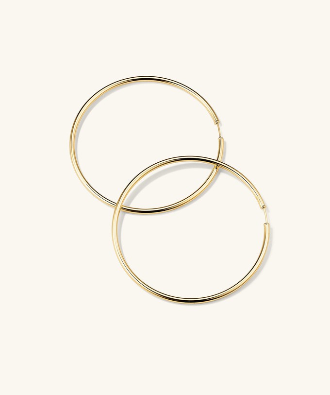 Oversized Thin Hoops from Mejuri