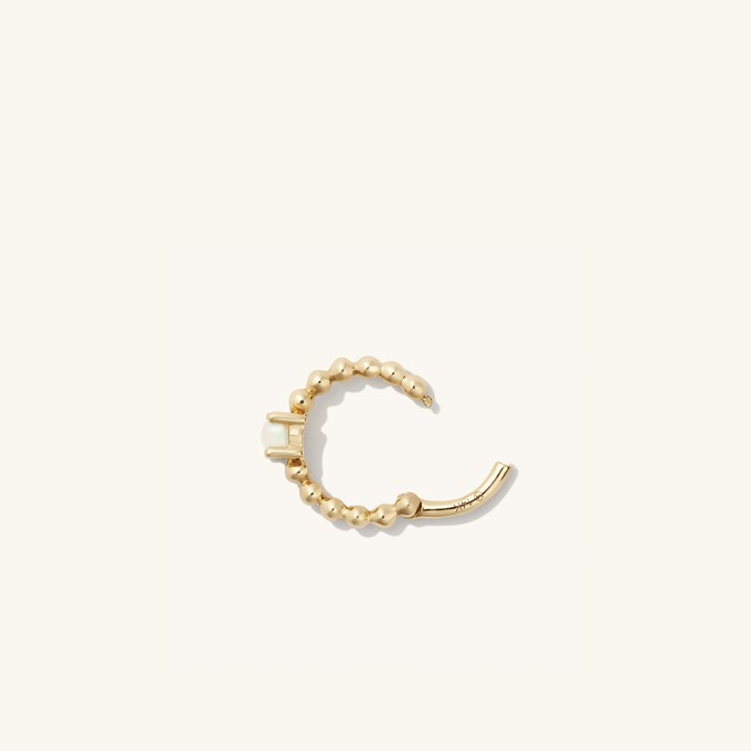 Cartilage Opal Beaded Mini Hoop from Mejuri