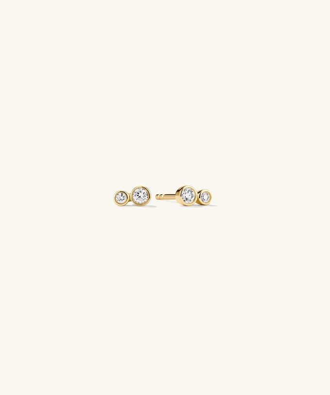 Lab Grown Diamond Cluster Studs from Mejuri