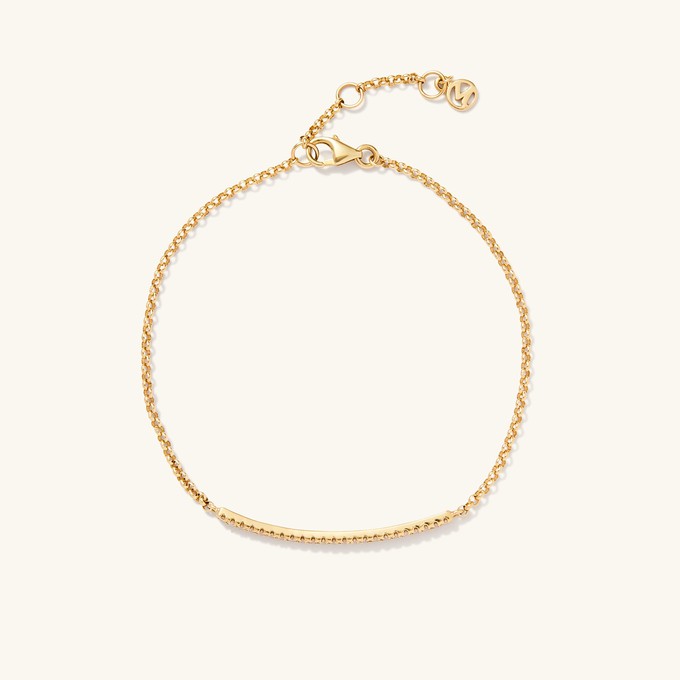 Pave Diamond Bar Bracelet from Mejuri