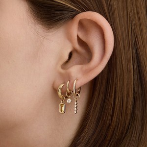 Single Mini Gemstone Hoop Charm from Mejuri