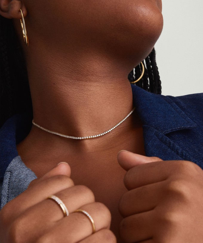 Diamond Tennis Necklace 1.8mm from Mejuri