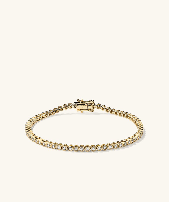 Bezel Lab Grown Diamond Tennis Bracelet from Mejuri