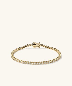 Bezel Lab Grown Diamond Tennis Bracelet from Mejuri