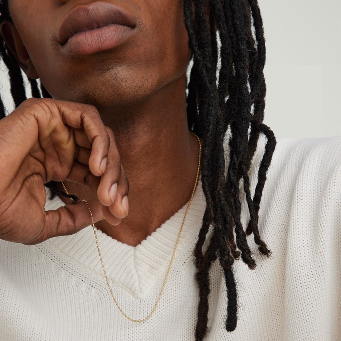 Barrel Link Chain Necklace from Mejuri