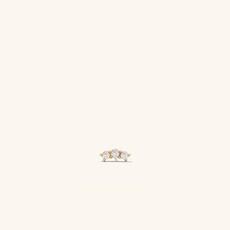 Diamond Curve Bar Stud via Mejuri