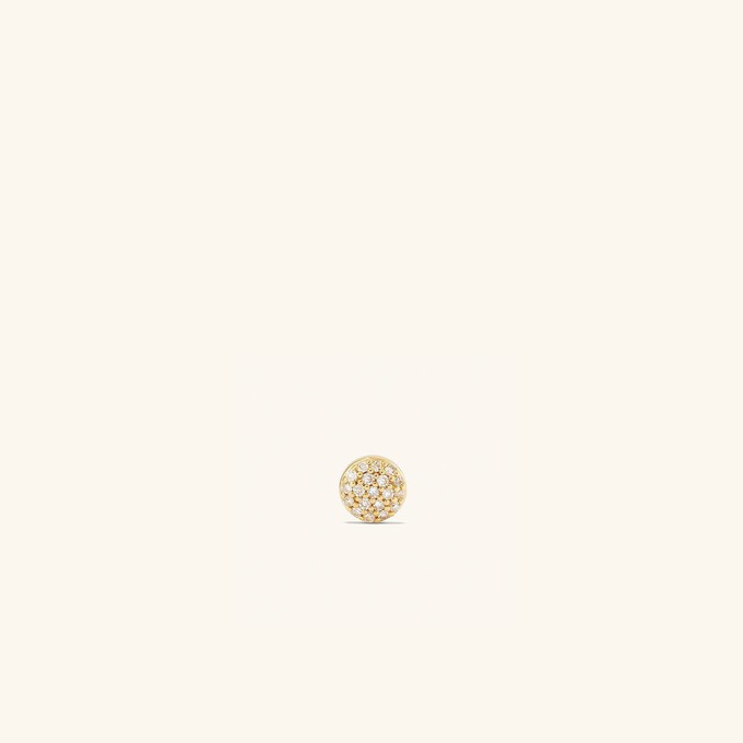 Piercing Studio - Pave Diamond Flat Back Round Stud from Mejuri
