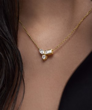 Lab Grown Sapphire Cluster Necklace from Mejuri