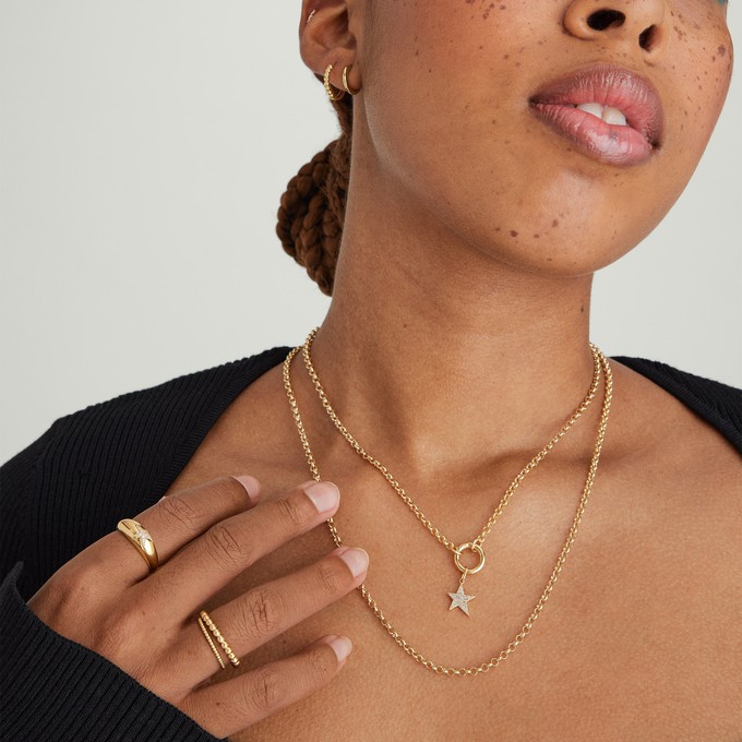 Rolo Chain Charm Necklace from Mejuri
