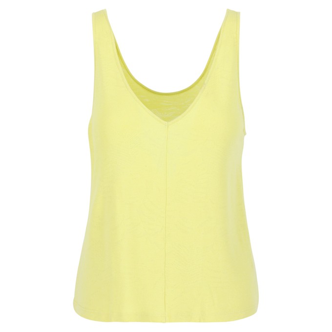 Summer top Soft yellow EcoVero from Mon Col Anvers