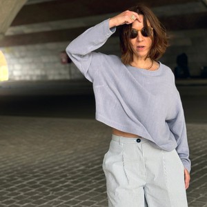Candy blouse Blue stone from Mon Col Anvers