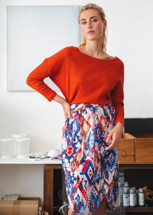 Wrap skirt Ikat from Mon Col Anvers