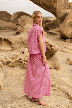 Coco skirt Pink stripe from Mon Col Anvers