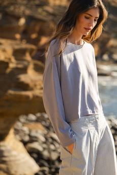 Candy blouse Blue stone via Mon Col Anvers