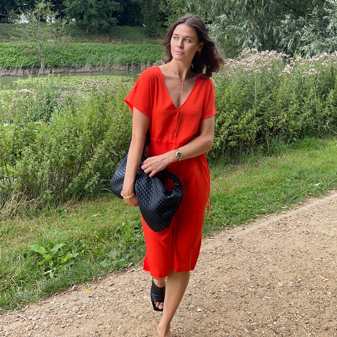 Twist dress Coral from Mon Col Anvers