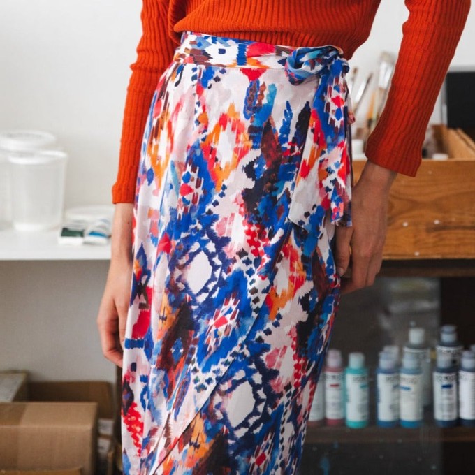 Wrap skirt Ikat from Mon Col Anvers