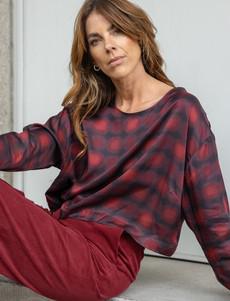 Candy blouse Burgundy blur via Mon Col Anvers