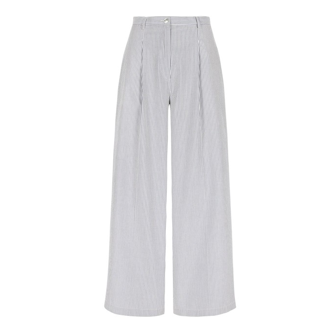 Clio pants Seersucker stripes from Mon Col Anvers