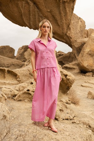 Coco skirt Pink stripe from Mon Col Anvers