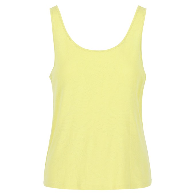 Summer top Soft yellow EcoVero from Mon Col Anvers