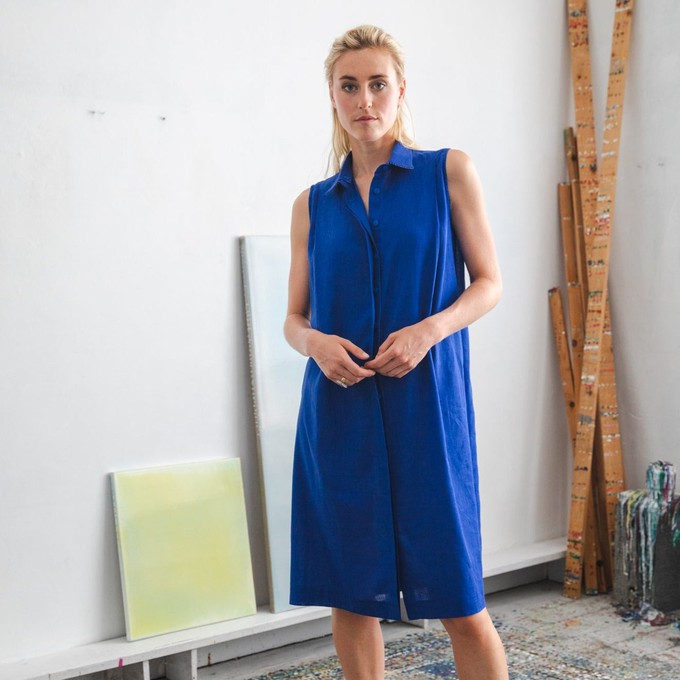 Powder dress midi Royal blue from Mon Col Anvers