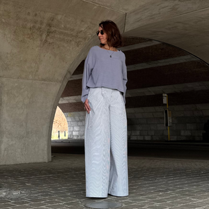 Clio pants Seersucker stripes from Mon Col Anvers