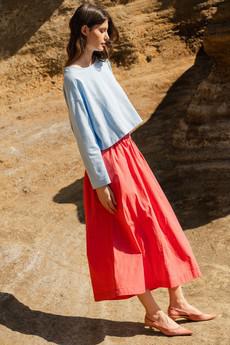 Coco skirt Holly berry via Mon Col Anvers
