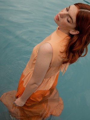 Bonita maxi dress Papaya EcoVero from Mon Col Anvers