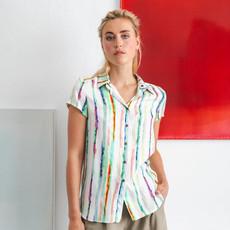 Oase blouse Paint lines via Mon Col Anvers