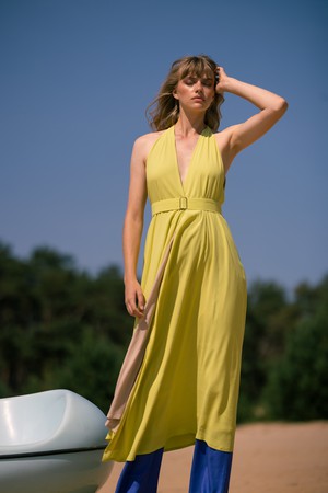 Zenit dress Lime - Last size: 40 from Mon Col Anvers