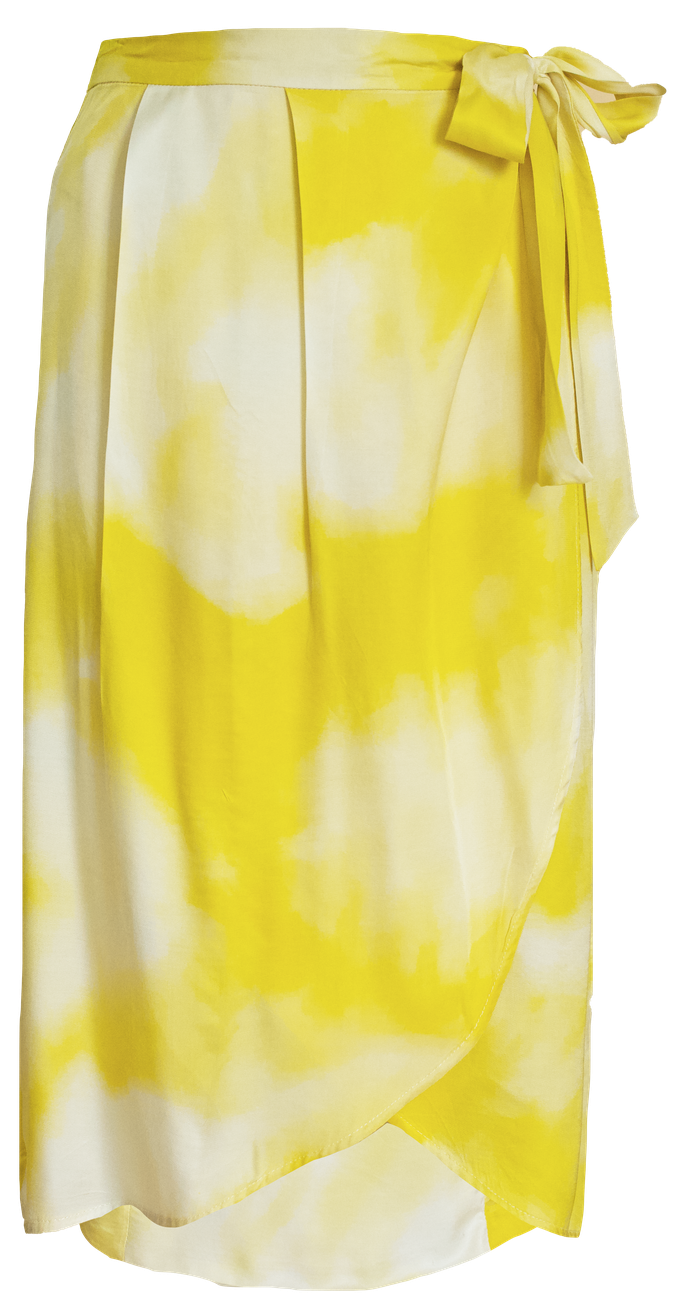 Wrap skirt Yellow splash from Mon Col Anvers
